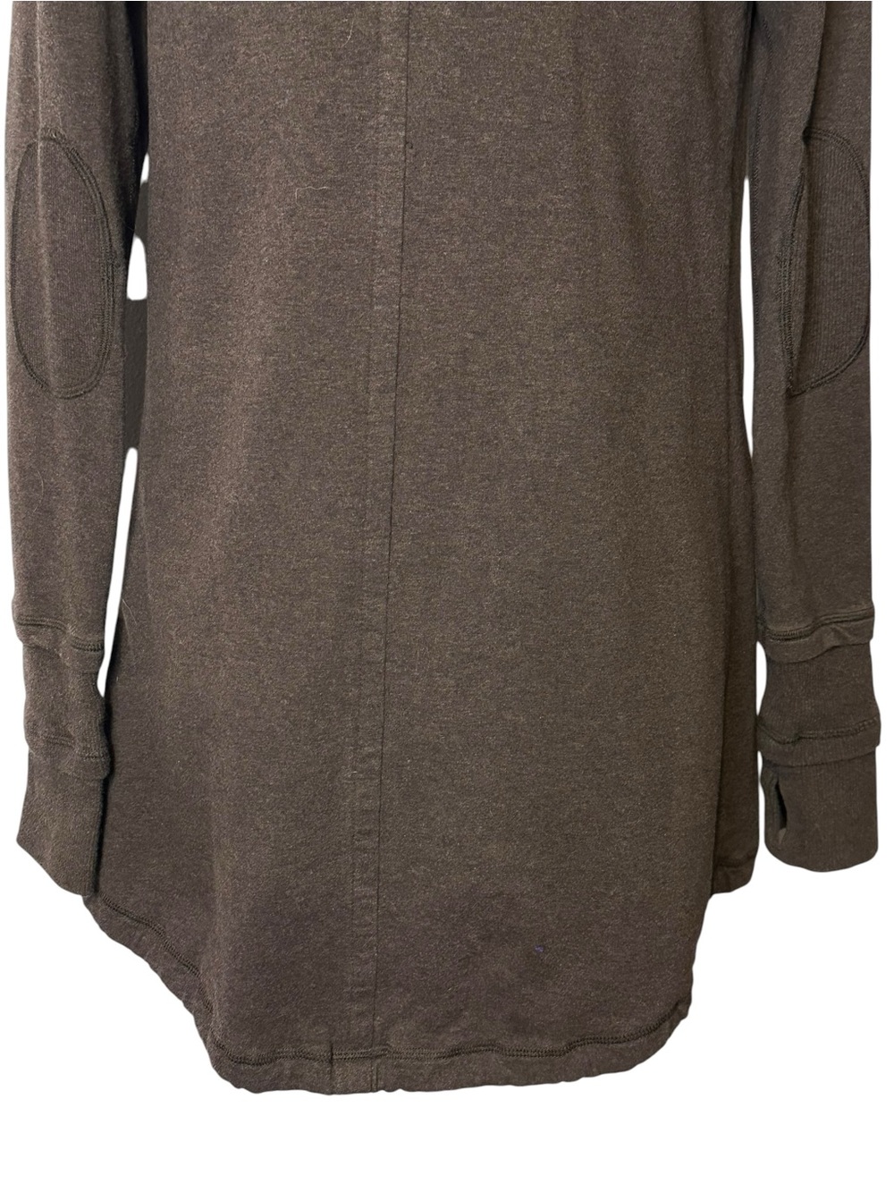 Lululemon Athletica Gratitude Wrap Heathered Fox Brown Drawstring Toggle Detail - Picture 10 of 10